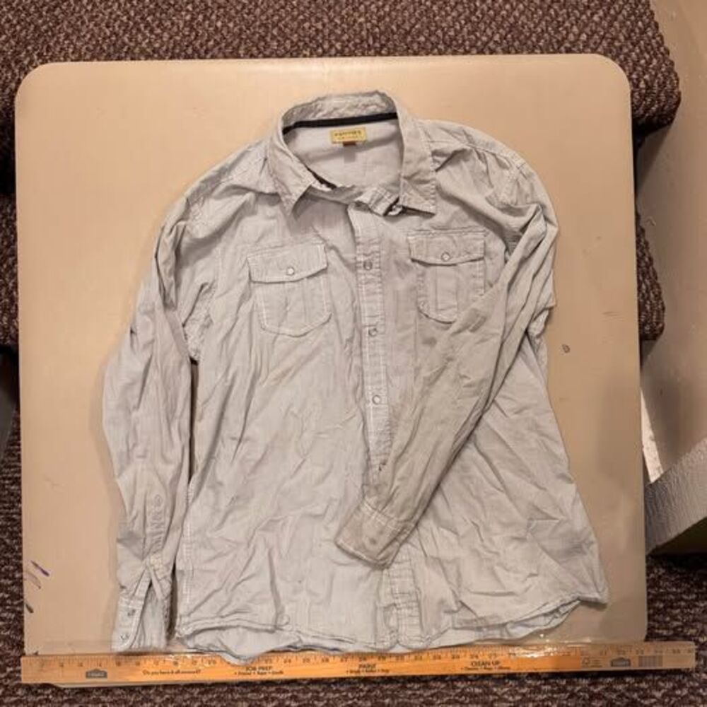 Sonoma Life + Style Men's XL Long Sleeve Micro-Check Button Down Shirt